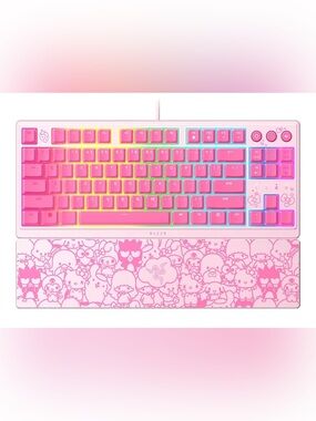 Razer Ornata V3 TKL Gaming Low-Profile Keyboard - Hello Kitty and Friends LE